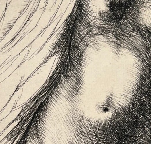 Antique Etching Original Luc LAFNET (1899-1939) Figure, Gala, Rare - 5