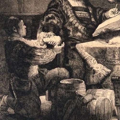 Edmund GIRLING 1796-1871 Uytenbogaert Gold Weigher Antique Etching Original - 5