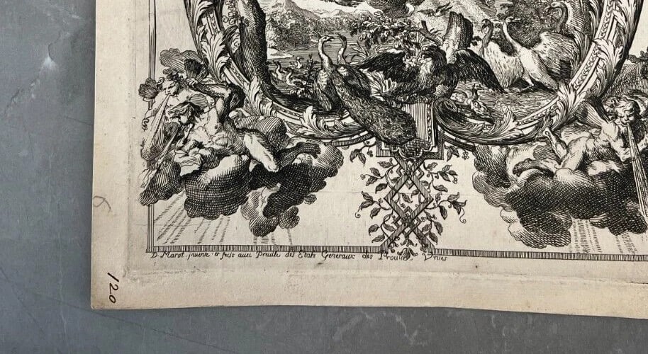 Antique Etching Original Le Pautre, Decoration, Arts, French Interiors - 7