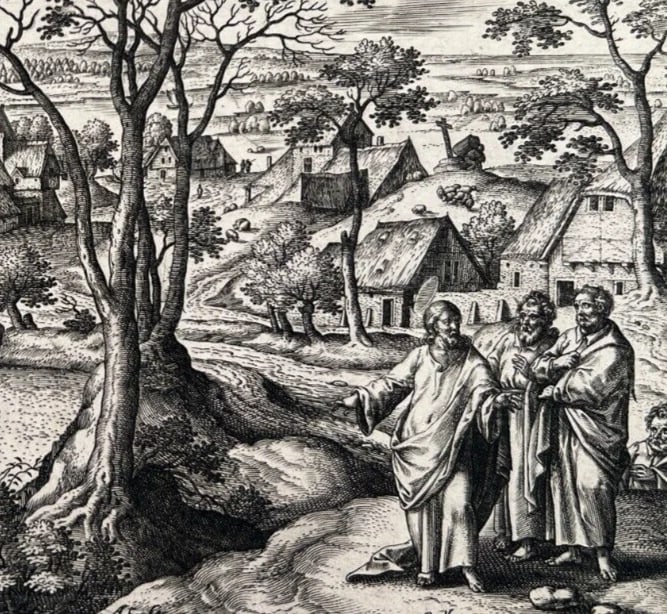 Antique Etching Original Collaert After Hans BOL The Seed is is The Word of God - 6