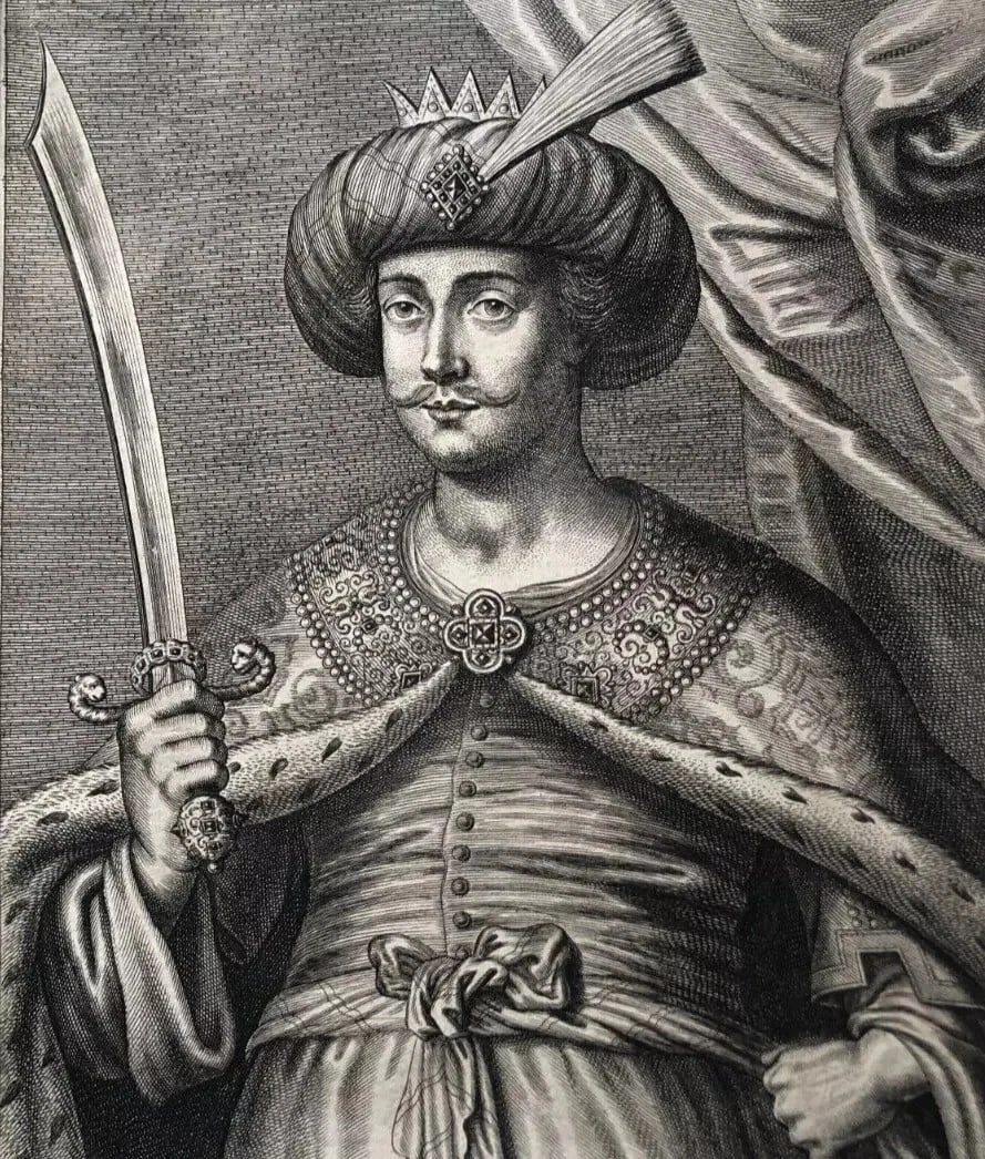 Gillis HENDRICX 1577-1640 Mohammed IV Sultan Turkey Etching Antique Original - 9