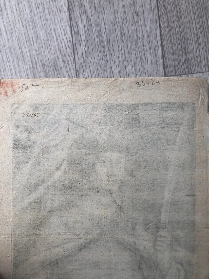 Gillis HENDRICX 1577-1640 Mohammed IV Sultan Turkey Etching Antique Original - 6