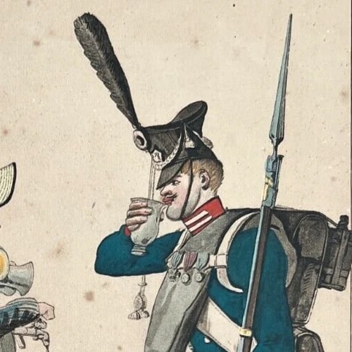 1869 Dragoon Uniform Jacquemin Charles Vernet Antique Etching Original - 4