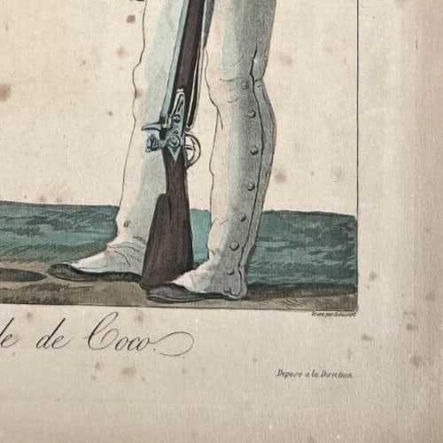 1869 Dragoon Uniform Jacquemin Charles Vernet Antique Etching Original - 6
