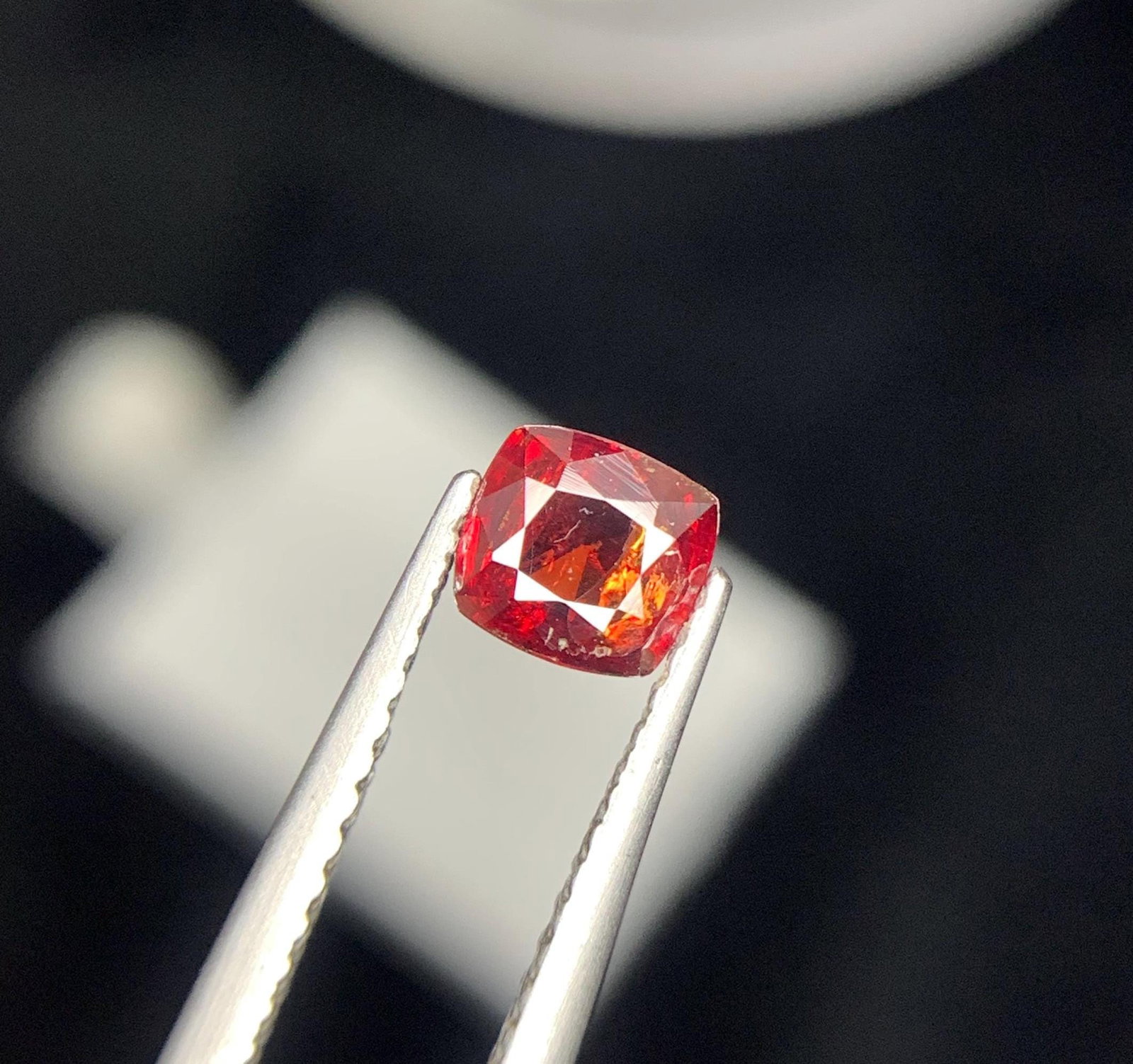 Rare Reddish Brown Tantalite Gemstone: 1 Carat Cushion Cut, Afghanistan (1 of 9)