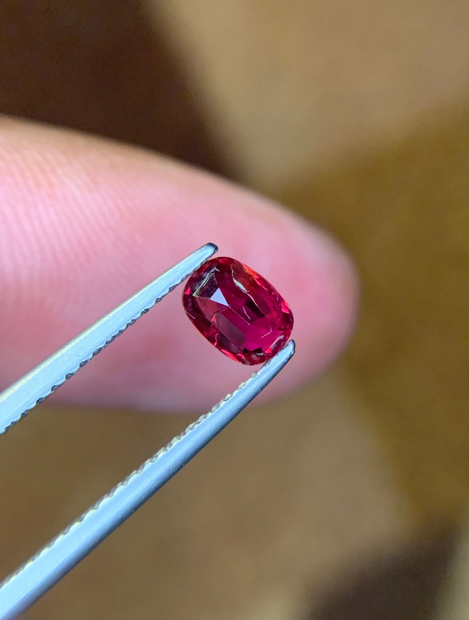 Red Ruby Gemstone: 0.85 Carat Cushion Cut Mozambique Ruby - 5