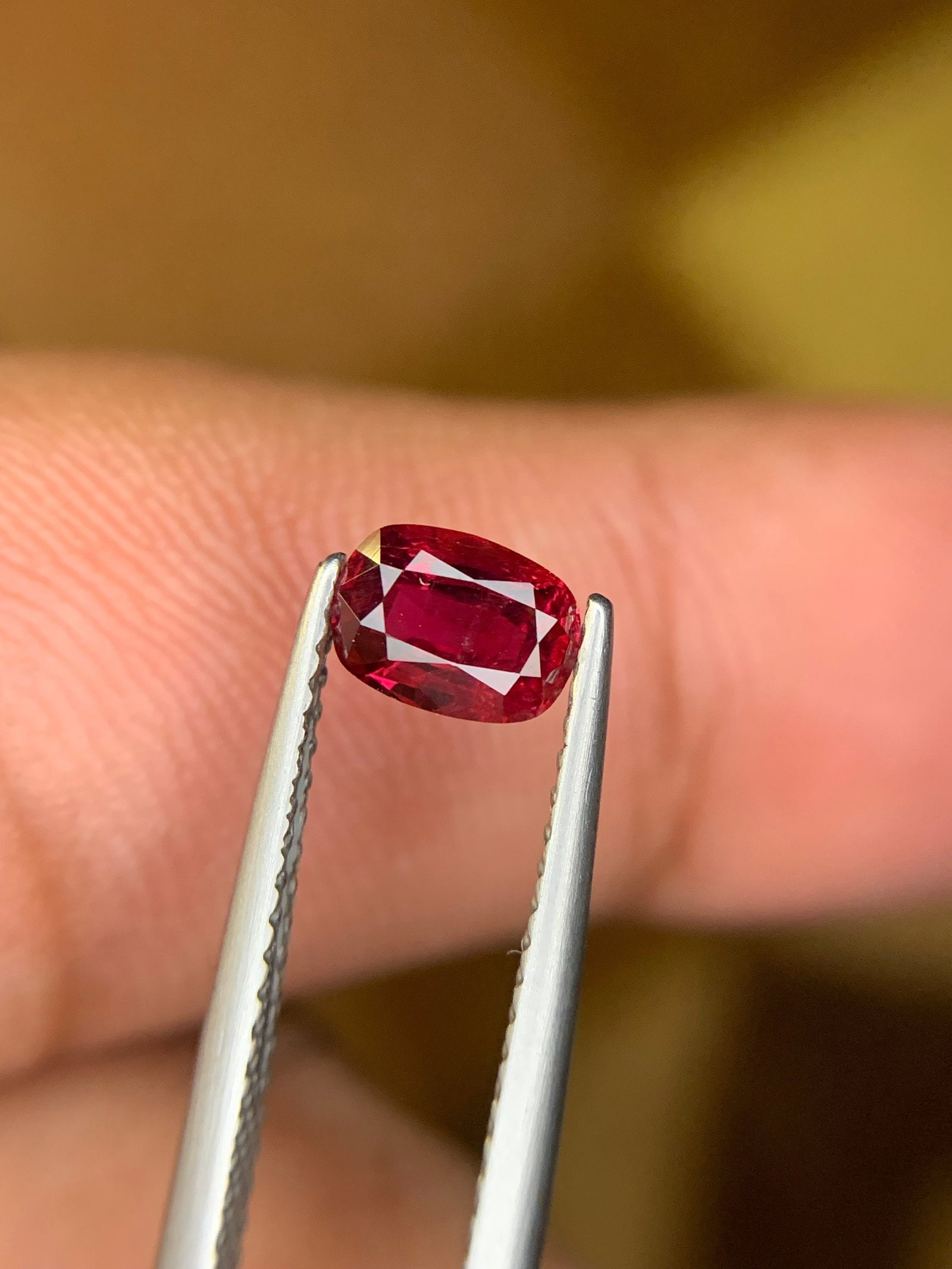 Red Ruby Gemstone: 0.85 Carat Cushion Cut Mozambique Ruby - 7