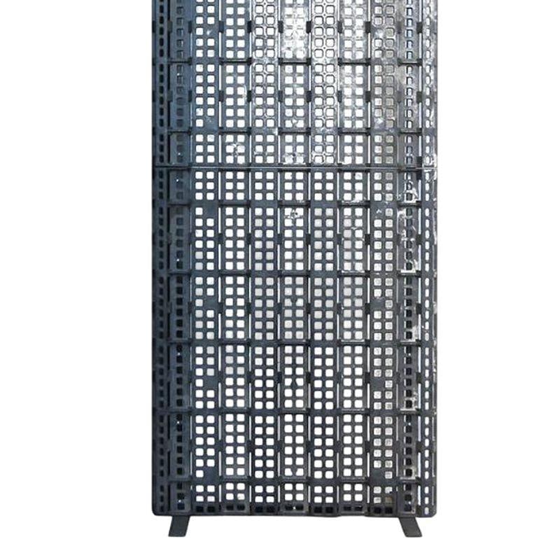Unique 8' Tall Post Modern Resin Composite Industrial Loft Screen Wall Divider - 4