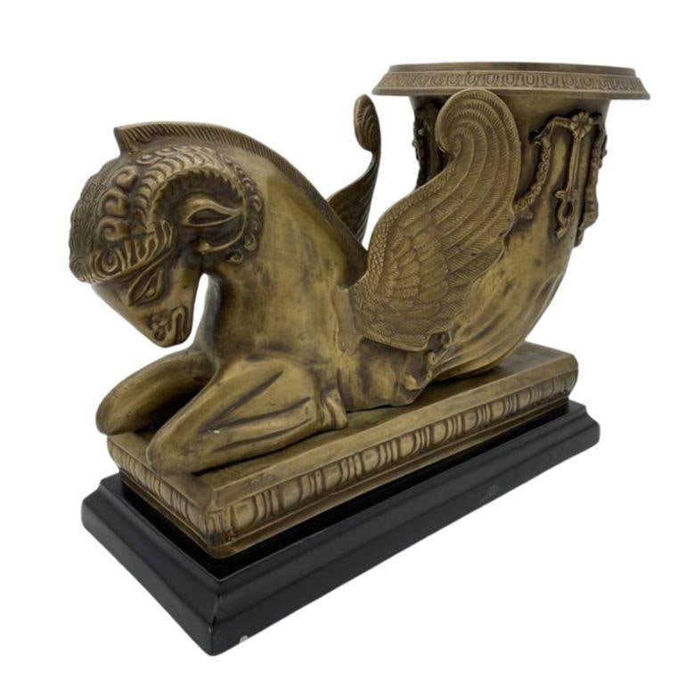 Golden Fleece Chrysomallos Winged Ram Bronze Mantle Urn - 3