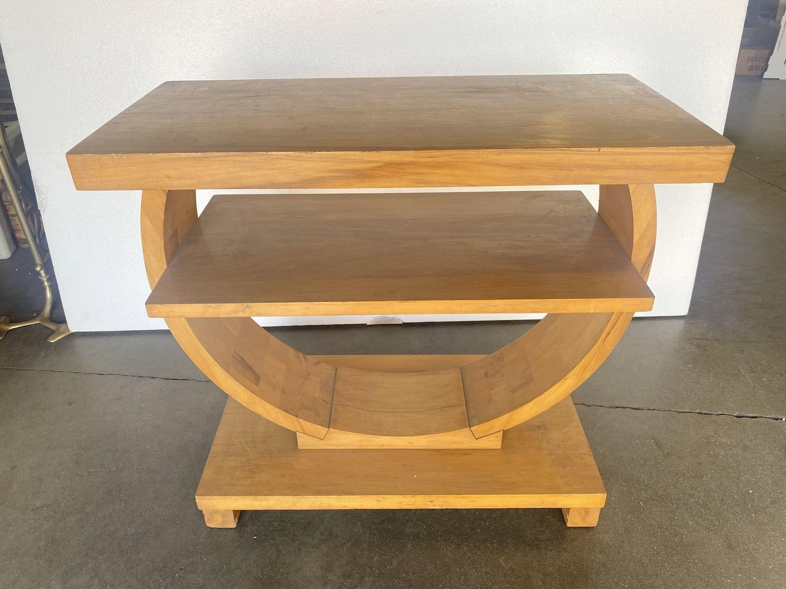 Art Deco Gilbert Rohde for Brown Saltman Geometric Side Table - 3