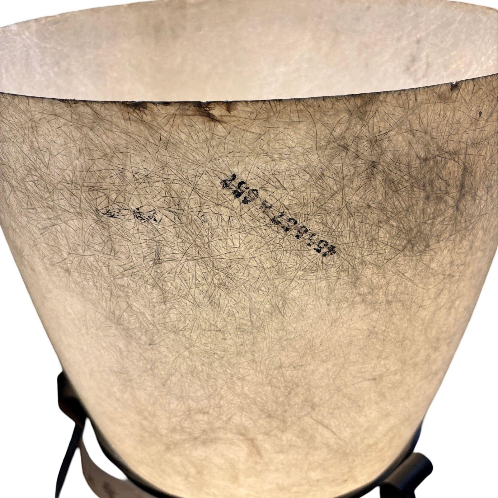 Large 2' 4" Mid Century Fiberglass Cone Shade Spanish Colonial Lamp - 4