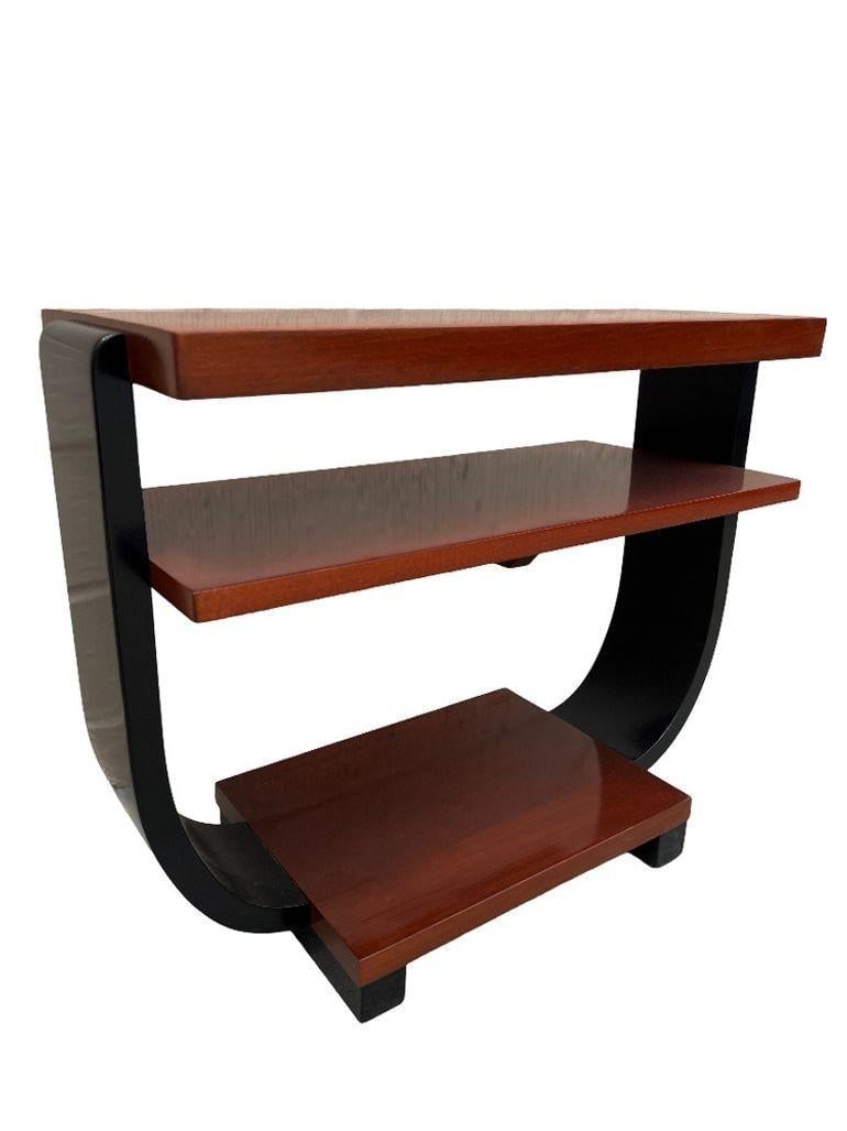 Two-Tone Geometric Art Deco Side Table by Gilbert Rohde for Brown Saltman - 4