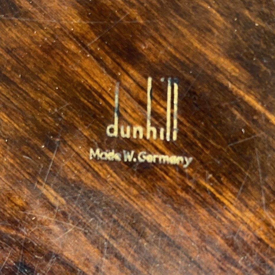 Brass and Bloodwood Pipe Holder by Dunhill w/ Silver Medico Pipe - 4