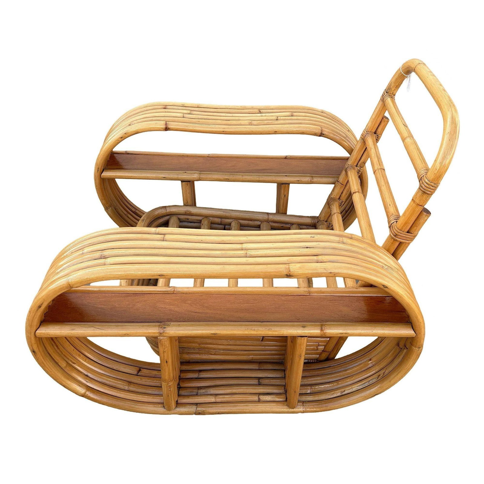 Restored Rattan Six-Strand Shelf Arms Sofa and Chair Set - 2