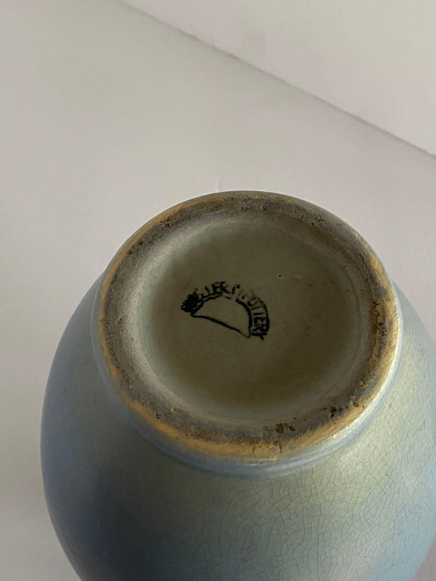 Antique Arts & Crafts Hand-Painted Art Pottery Vase by Weller Pottery - 5