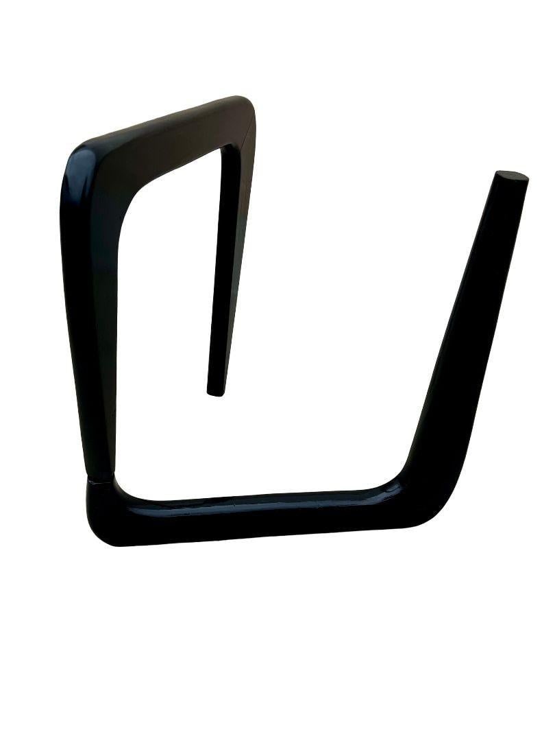 Noguchi Style Triangle Glass Top Wide Side Table - 2
