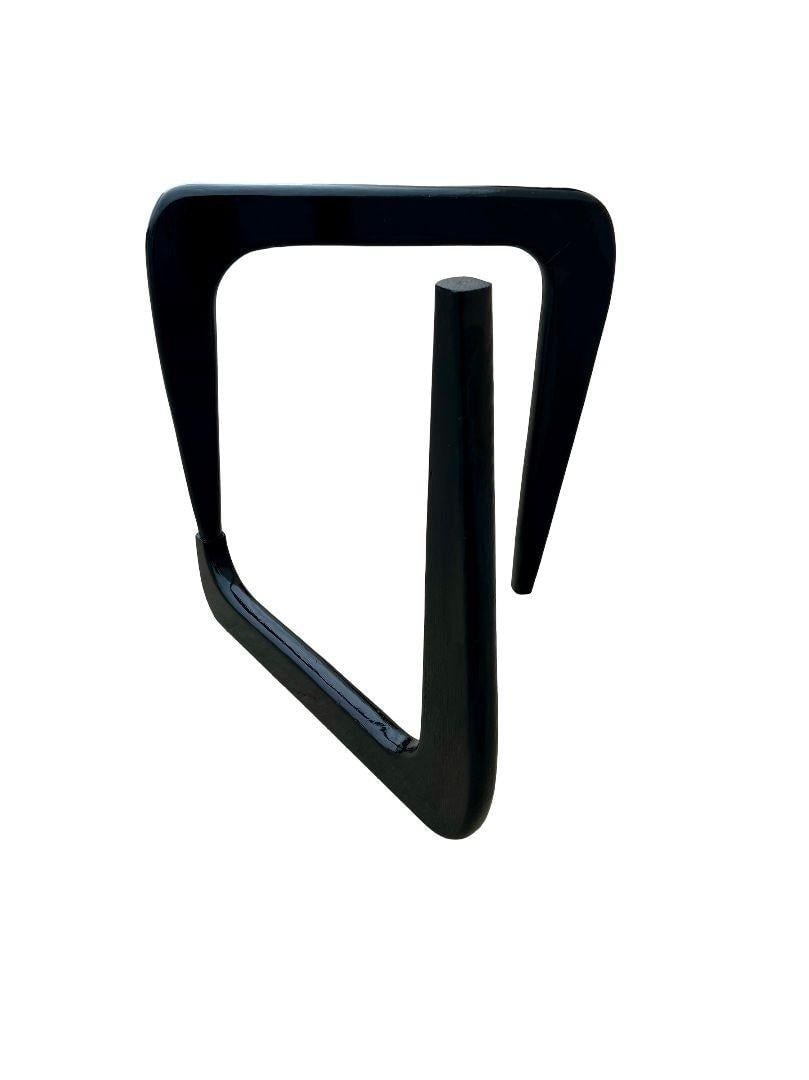 Noguchi Style Triangle Glass Top Wide Side Table - 3