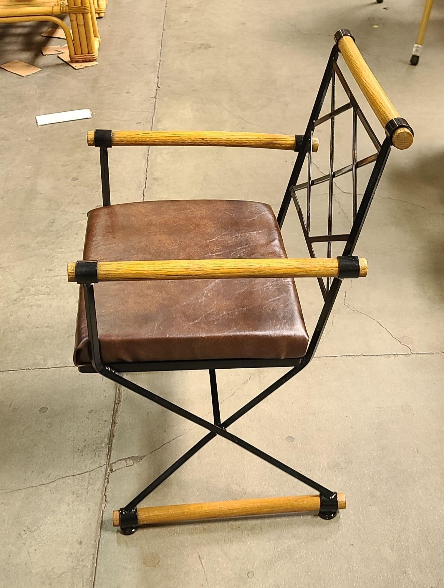 Cleo Baldon Style X-Form Arm Directors Dining Chair, Circa 1970 - 3