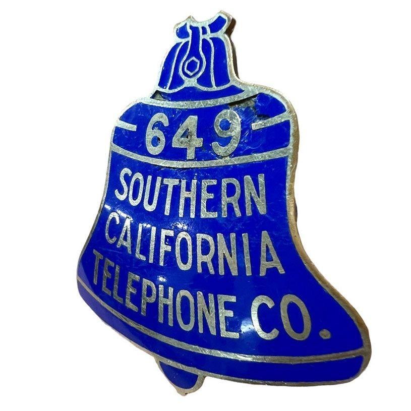 Vintage Southern California Telephone Company Badge - 3