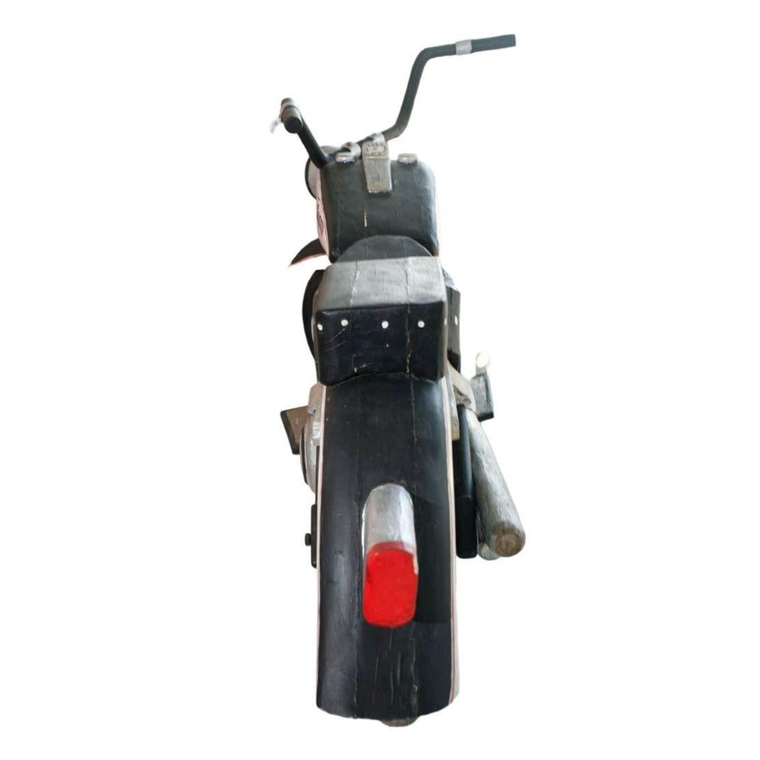 Vintage Life-Sized Folk Art Harley Davidson Motorcycle Sculpture - 2