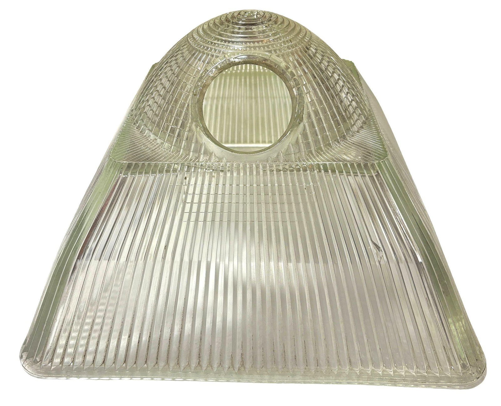 Holophane Glass Ceiling Pendant Light Shade - 2
