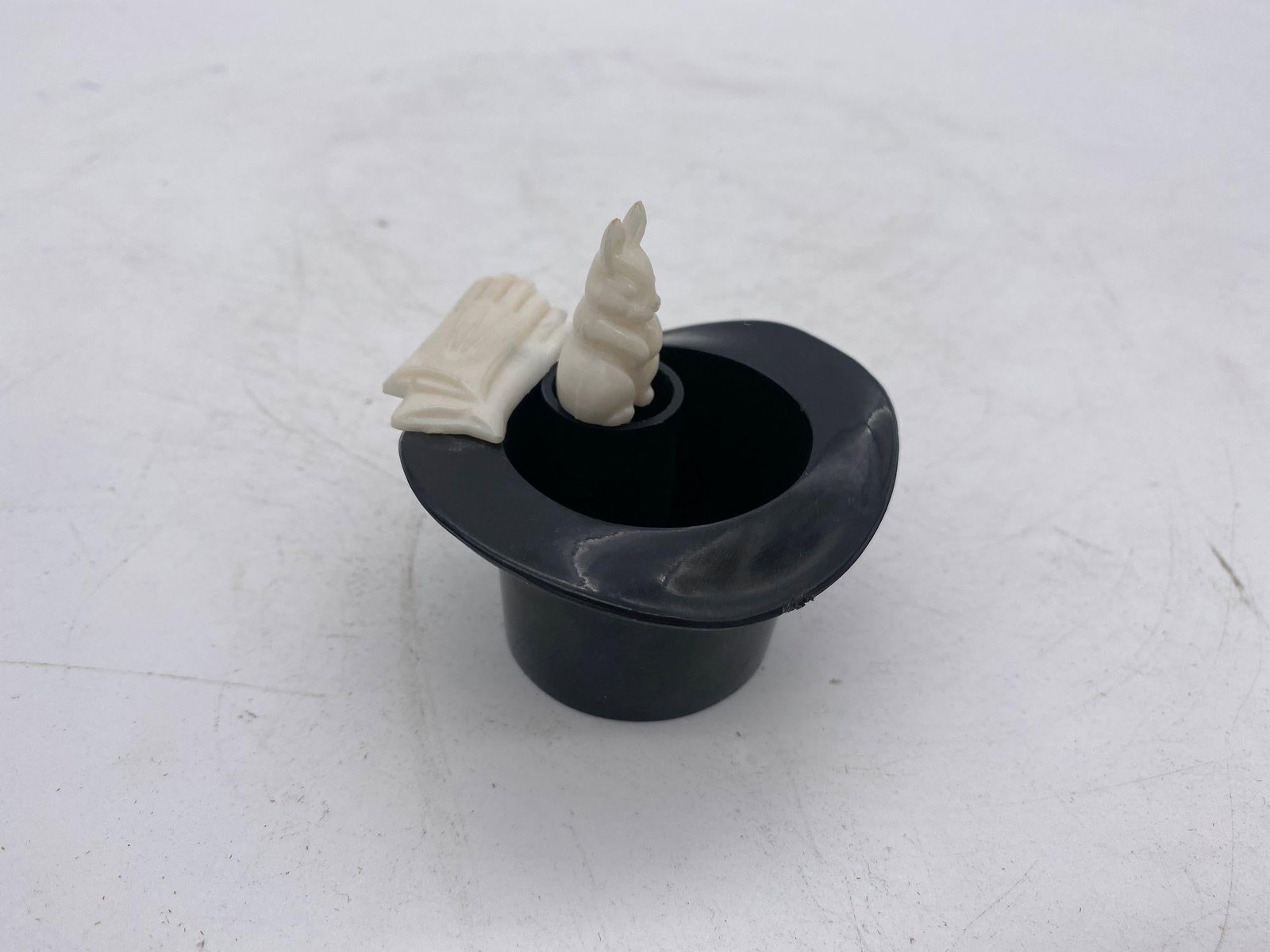 Magician Black Bunny in a Hat Rabbit Figural Collection - 3