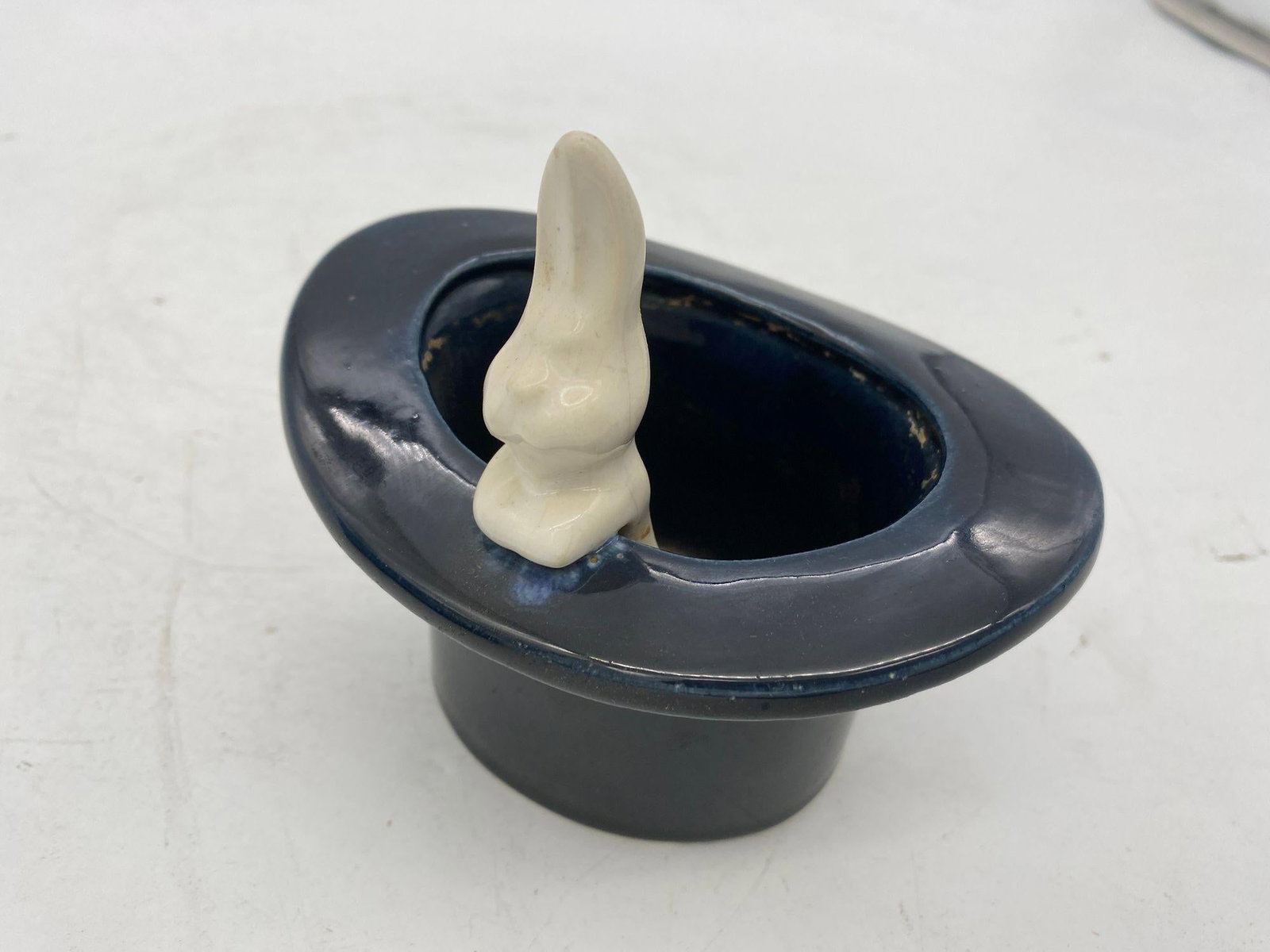 Magician Black Bunny in a Hat Rabbit Figural Collection - 5