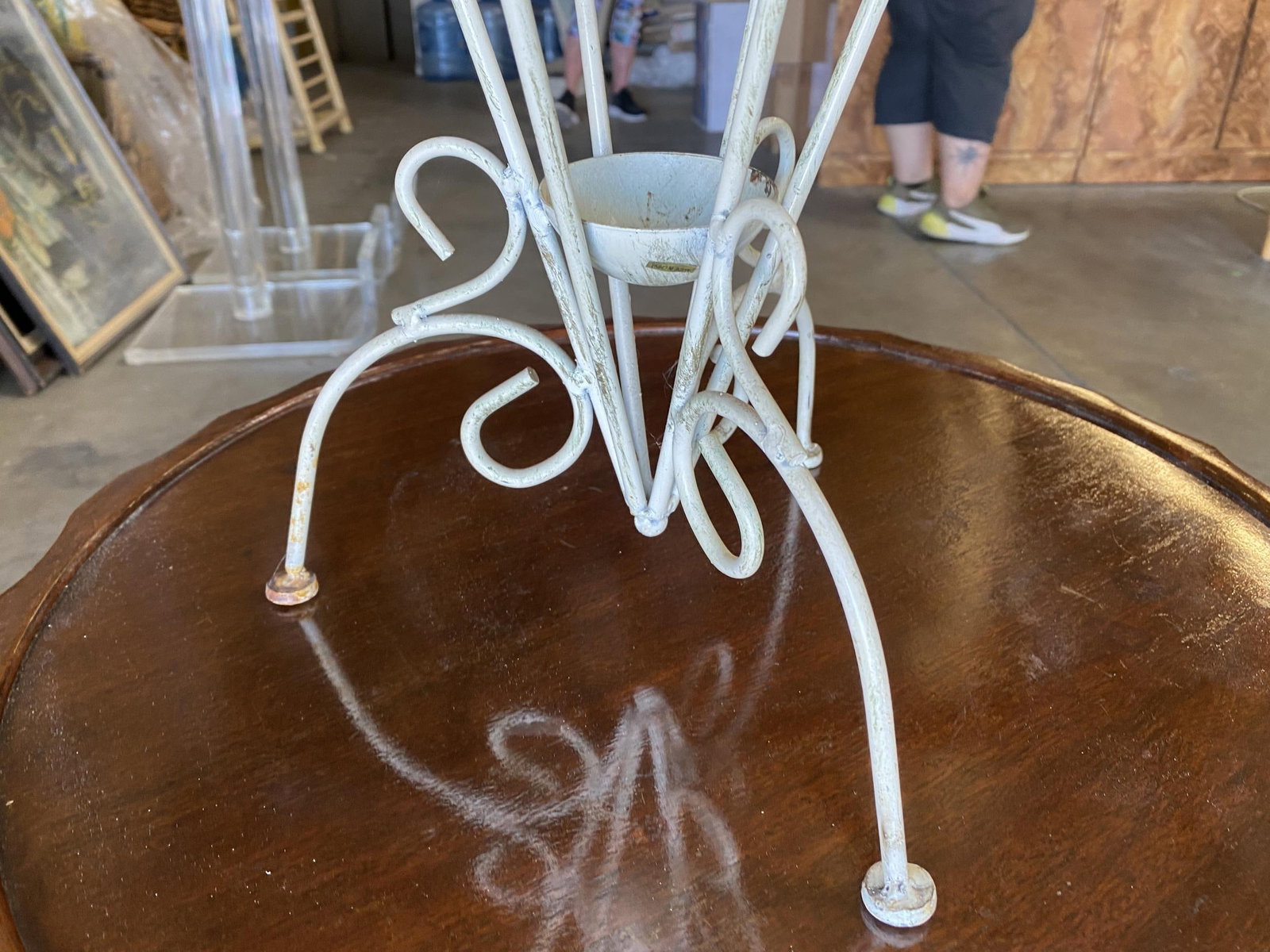 George Nelson Inspired Iron Wire Umbrella Stand - 5