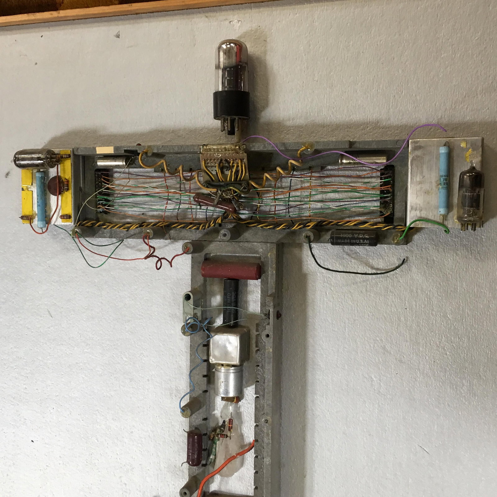 Abstract "Stations of The Cross" Untitled 3 Vacuum Tube Sculpture by Pasqual - 3
