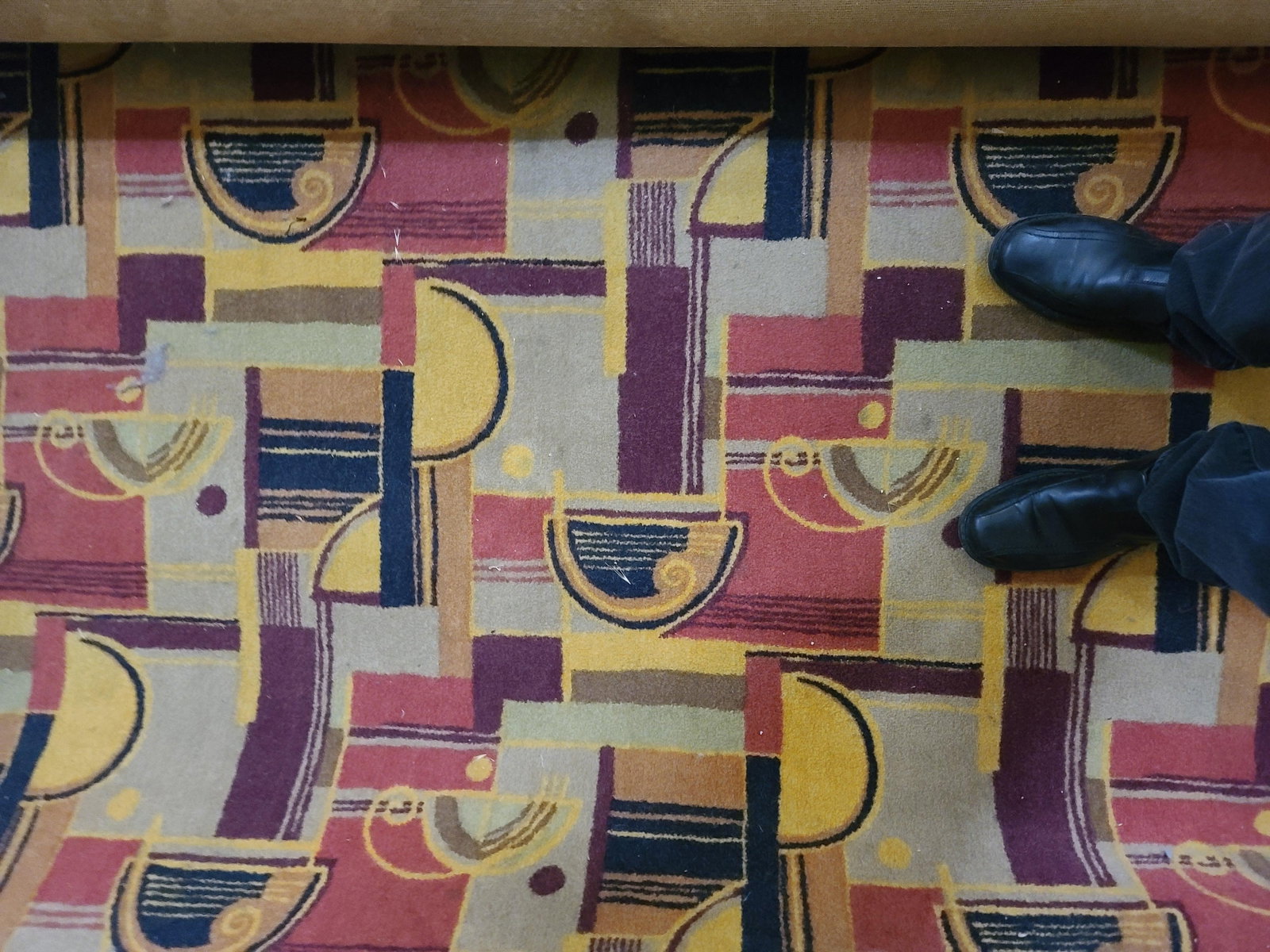 Large Art Deco Style Area Rug - 3
