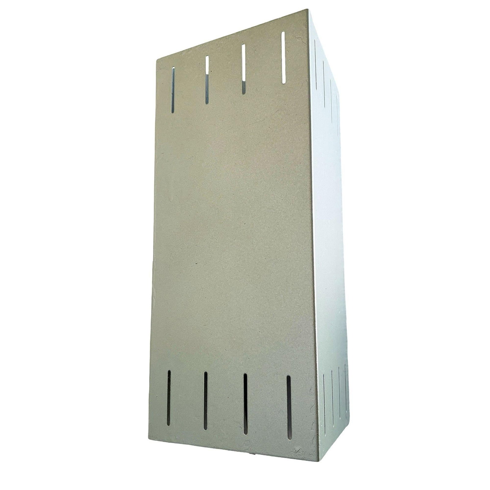 Mid-century Googie Geometric Enameled Steel Wall Sconce w/ Slots , 47 Available - 5