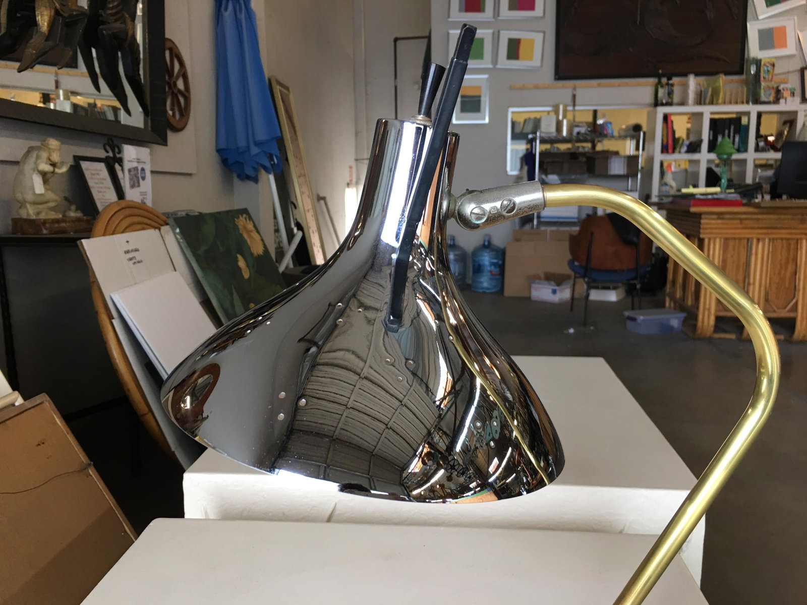 Mid Century Anglepoise Chrome Desk Lamp By Prescolite - 2