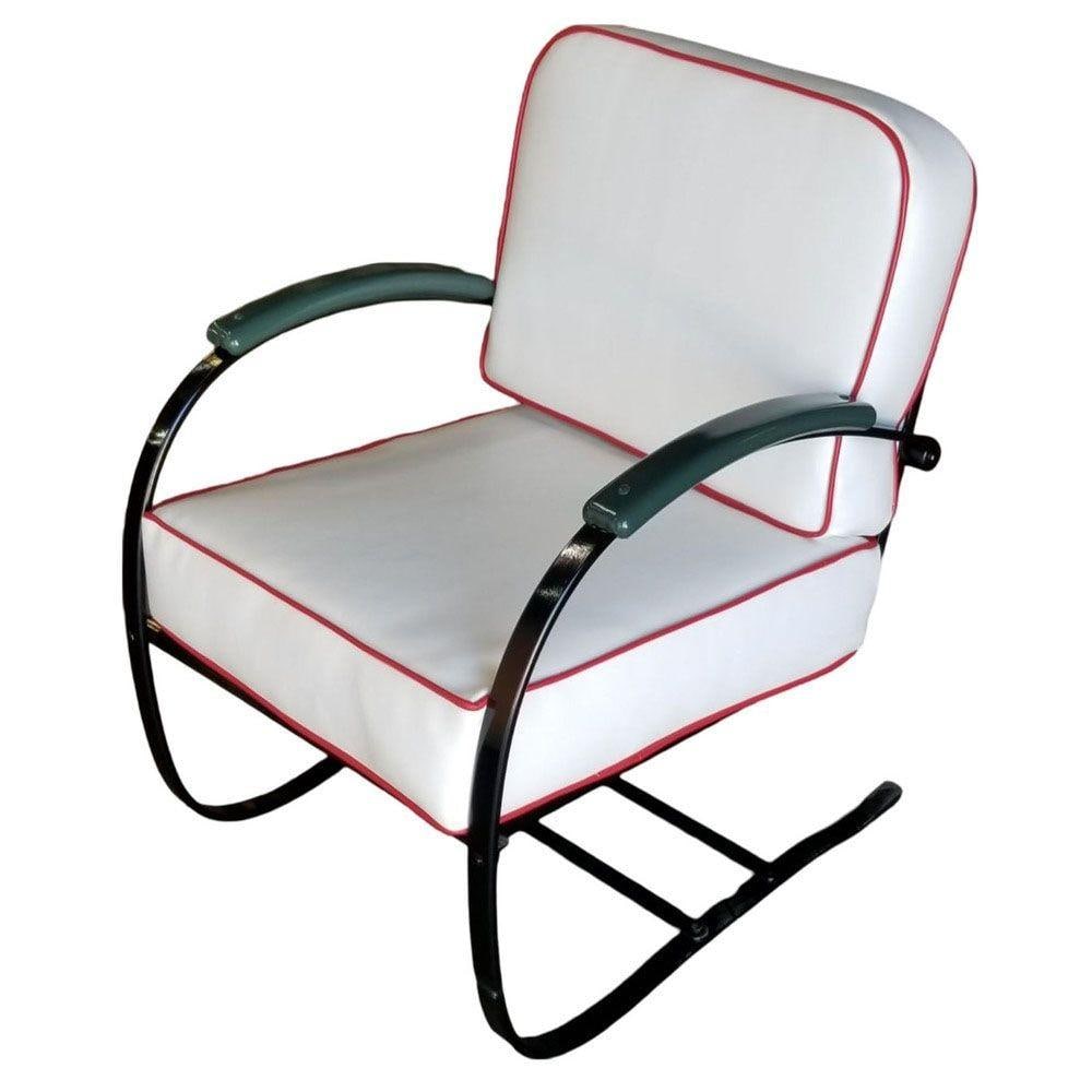 Wolfgang Hoffmann Custom Green and Black Springer Chair for Howell - 2