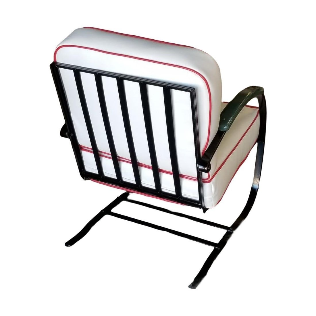 Wolfgang Hoffmann Custom Green and Black Springer Chair for Howell - 3