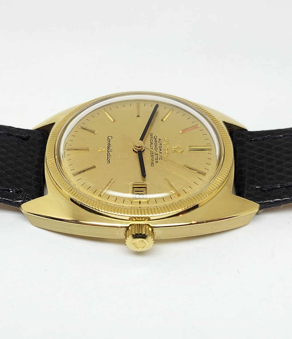 Vintage 18k OMEGA CONSTELLATION CHRONOMETER Automatic Watch 168027 Cal 561 EXLNT - 7