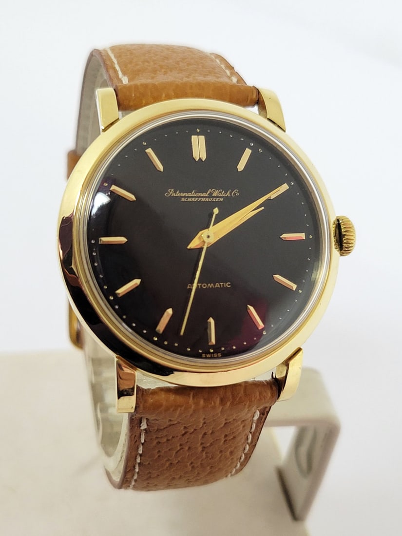 Vintage 18k Yellow Gold IWC SHAFFHAUSEN Automatic Watch 1950s Cal C.85* EXLNT (1 of 9)