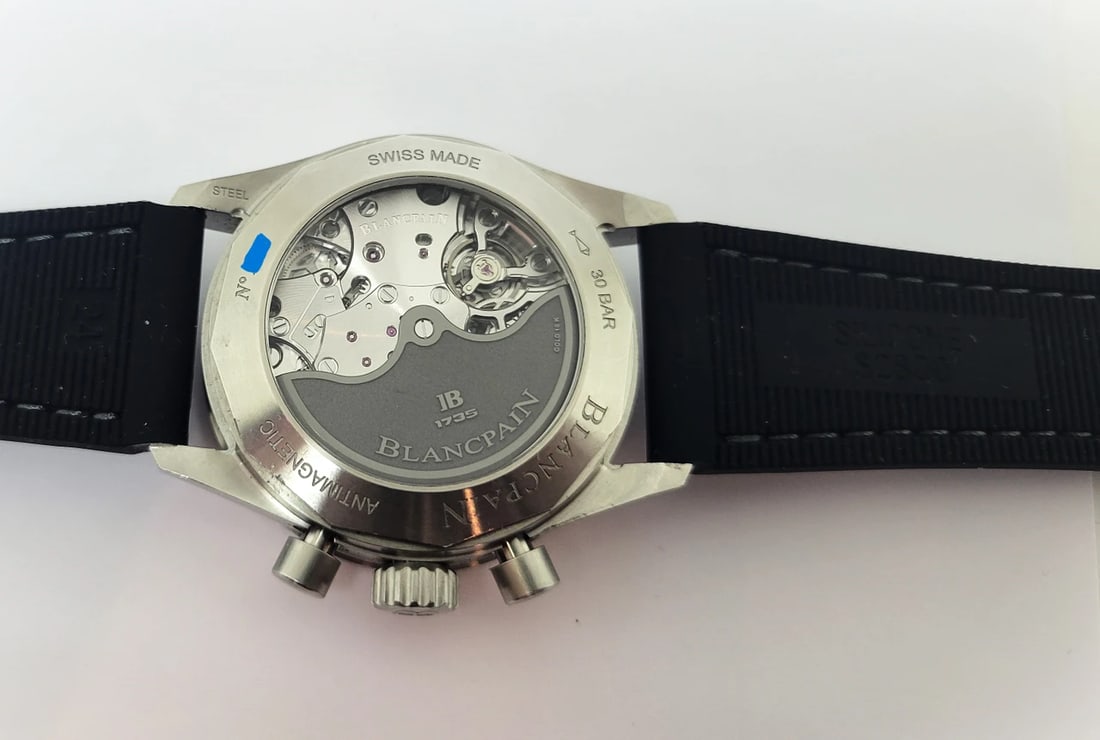 Mens Blancpain Fifty Fathoms Bathyscaphe Chronograph 43MM Grey Dial* EXLNT - 10