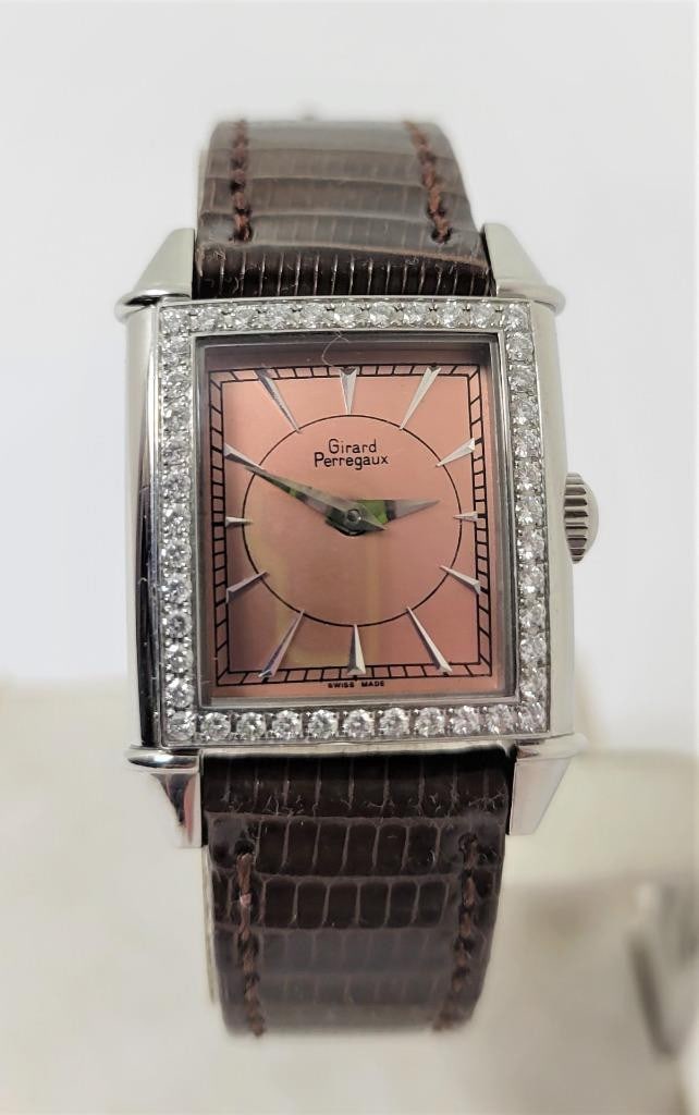 S/Steel GIRARD PERREGAUX Ladies Watch Ref 2592 with Diamonds* EXLNT* SERVICED (1 of 9)