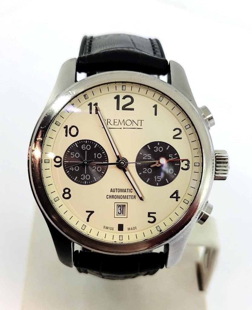 Mens BREMONT Chronograph Chronometer Automatic ALT1-C/CR watch 43 mm Cream Dial (1 of 8)