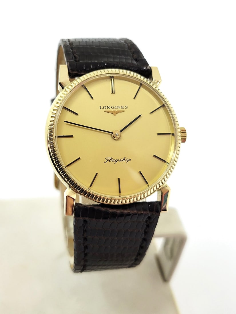 Vintage 14k LONGINES FLAGSHIP Winding Watch 1980s Cal 847.4* EXLNT SERVICED (1 of 14)