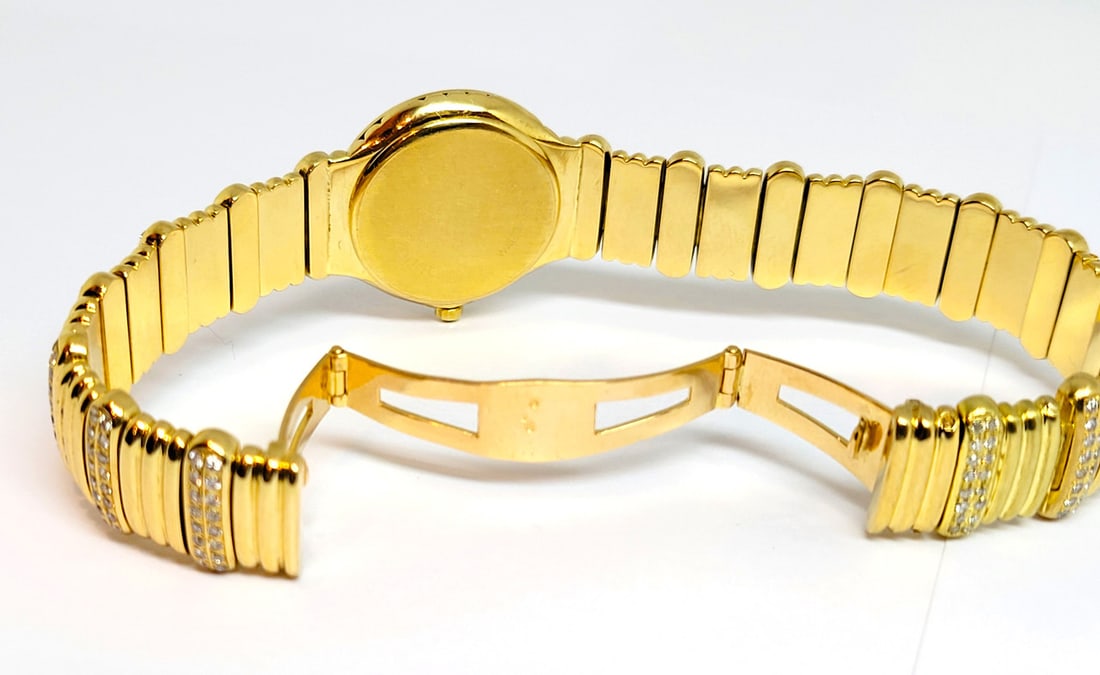 Solid 18k Gold MAURICE LACROIX Monaco Ladies Watch with 3.20 ct Diamonds* EXLNT - 8