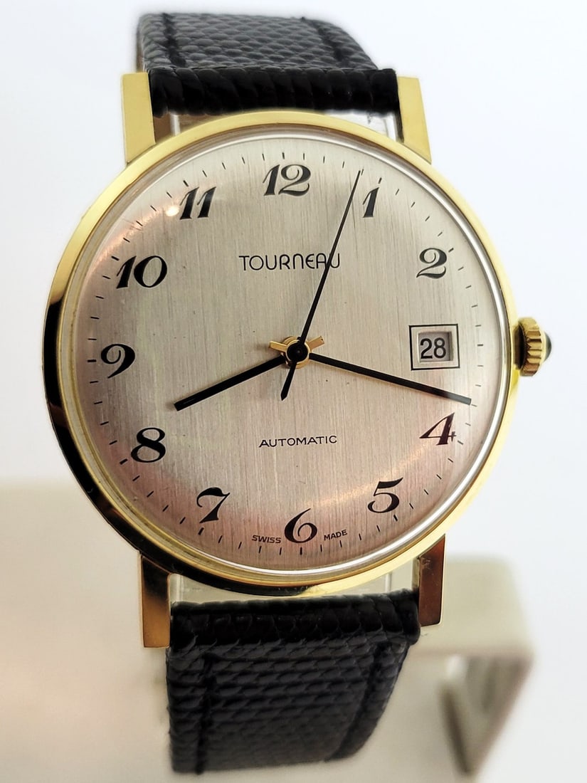 Vintage 18k TOURNEAU Automatic Date Watch 1251 c.1970s Cal 2783* EXLNT* RARE: Vintage 18k TOURNEAU Automatic Date Watch 1251 c.1970s Cal 2783* EXLNT* RARE This Men's Omega watch is Swiss made. Great present for yourself or someone you love! Great present for vintage collectors