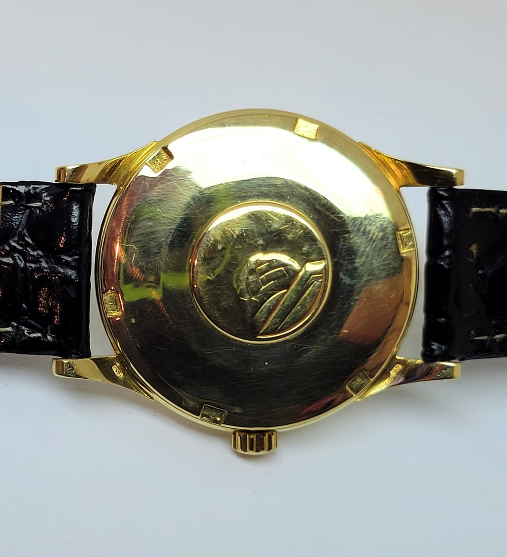 Vintage 18k OMEGA CONSTELLATION Automatic Watch 1960s Cal 551* 14381/2* EXLNT - 11