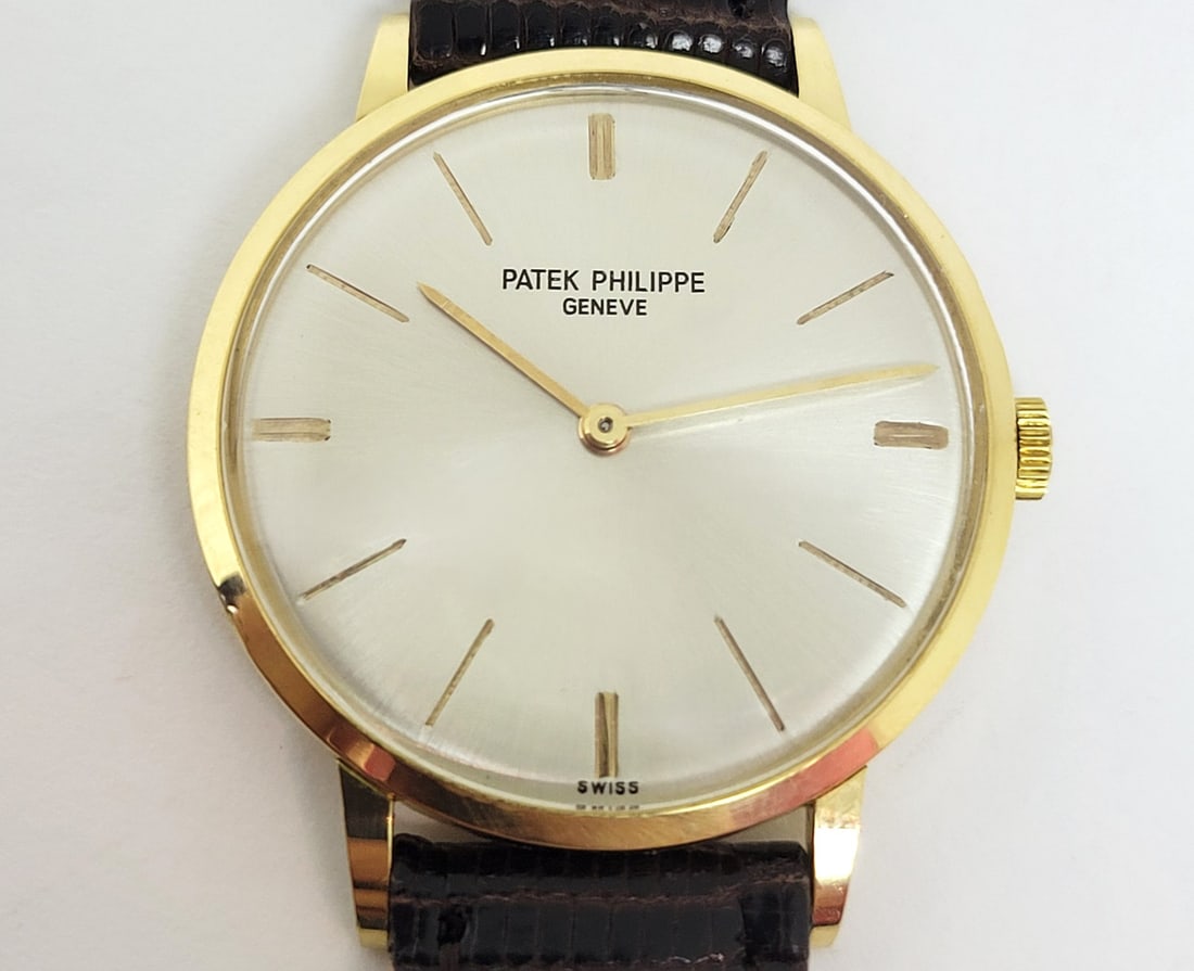 Vintage 18k PATEK PHILIPPE Men's Calatrava Winding Watch Ref 3468* EXLNT SERVICED - 8