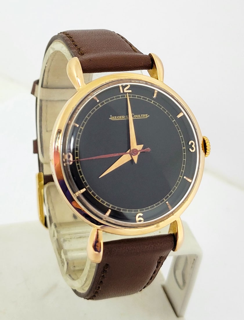 Vintage 18k Rose Gold JAEGER-LeCOULTRE Winding Watch c.1950s Cal P450/4C* EXLNT: Vintage 18k Rose Gold JAEGER-LeCOULTRE Winding Watch c.1950s Cal P450/4C* EXLNT* SERVICED ? Great present for yourself or someone you love as well as for vintage collectors or enthusiasts! * Solid