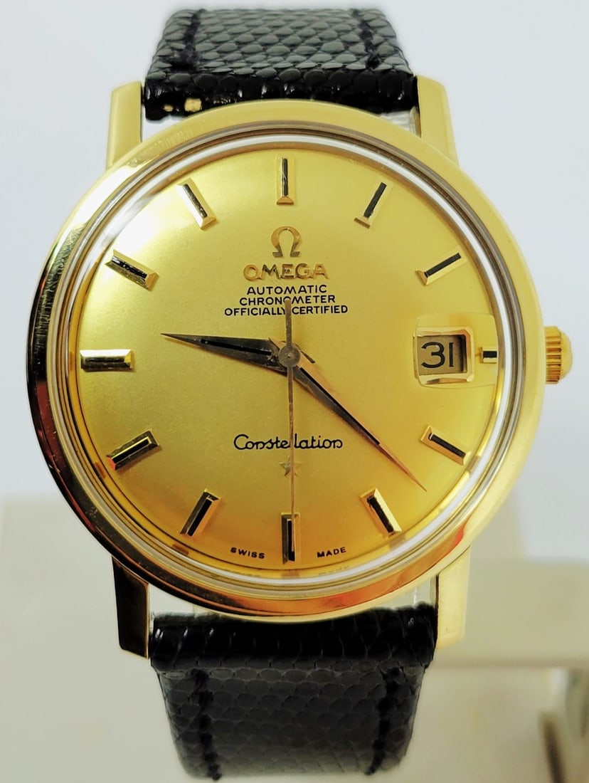 Vintage 18k OMEGA CONSTELLATION Automatic Watch 1960s Cal 564* 168.010/11* EXLNT (1 of 15)