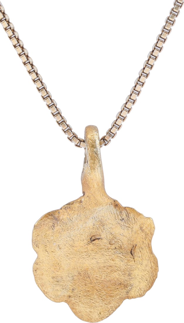 ROMAN WHEEL OF FORTUNE AMULET NECKLACE, 3RD-6TH CENTURY AD - 2