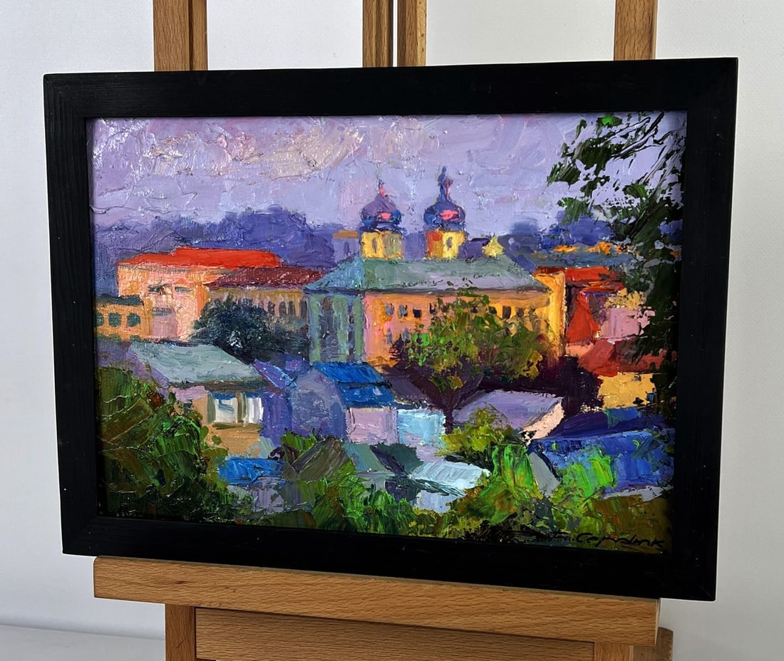 Oil painting Overlooking the city center Boris Serdyuk - 2