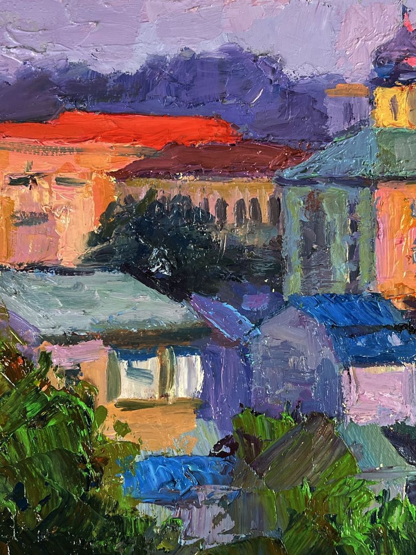 Oil painting Overlooking the city center Boris Serdyuk - 5