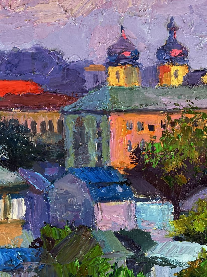 Oil painting Overlooking the city center Boris Serdyuk - 6